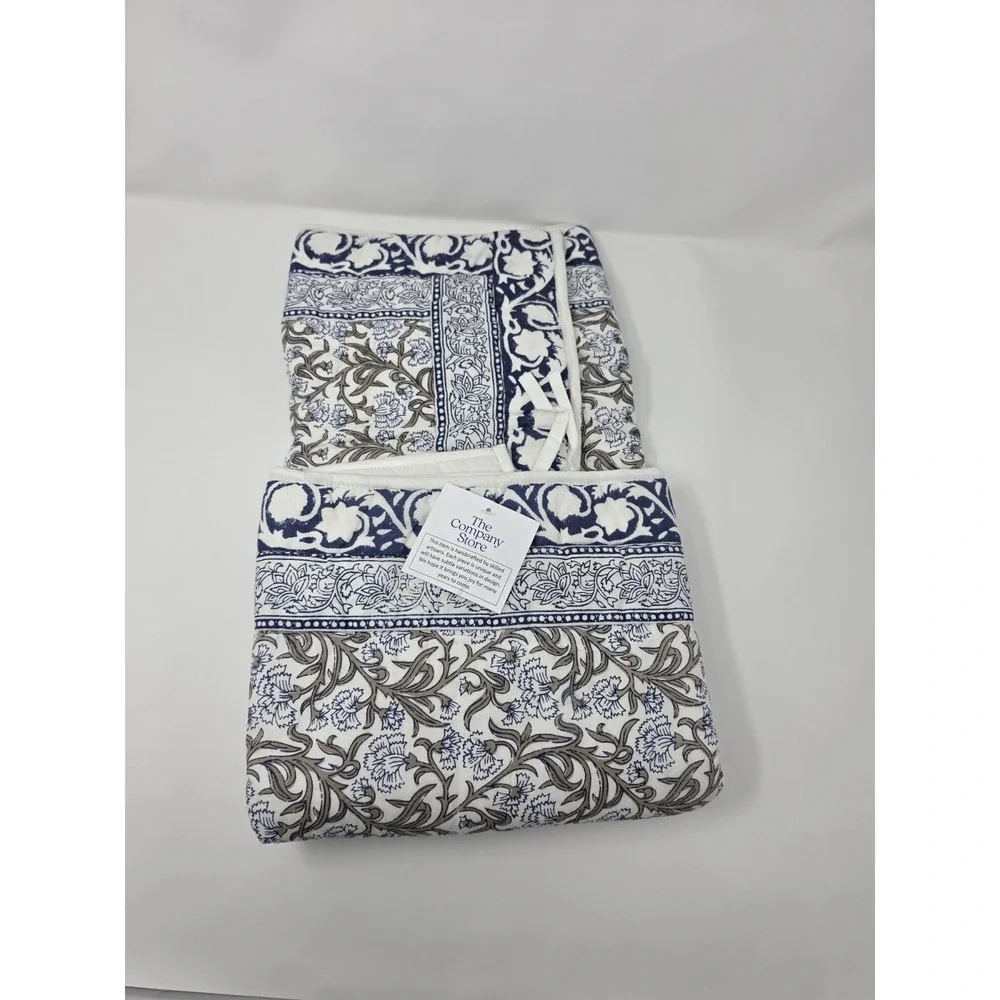 COMPANY STORE EURO QUILTED SHAM CAMRYN PATCHWORK 25 IN X 26 IN‎